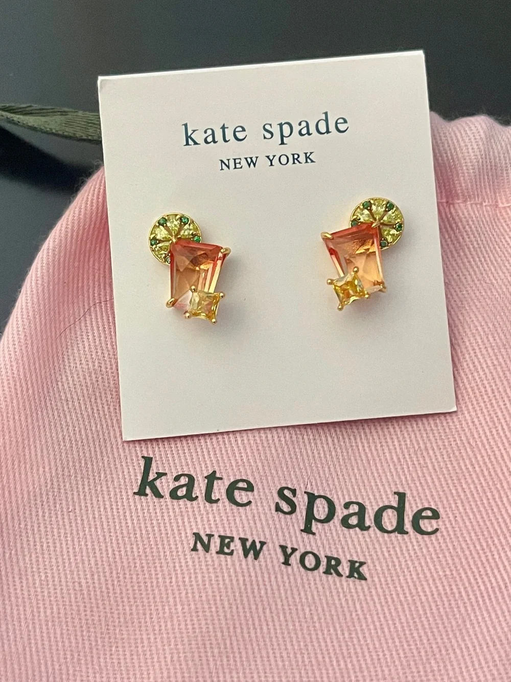 kate spade New Earrings Summertime Drinks Crystals